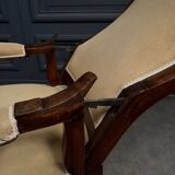 Voltaire armchair with 19th century mahogany system