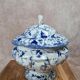 Large antique soup tureen Creil & Montereau – Flora model