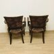 Pair of bridge armchairs