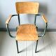 Set of four school teacher armchairs