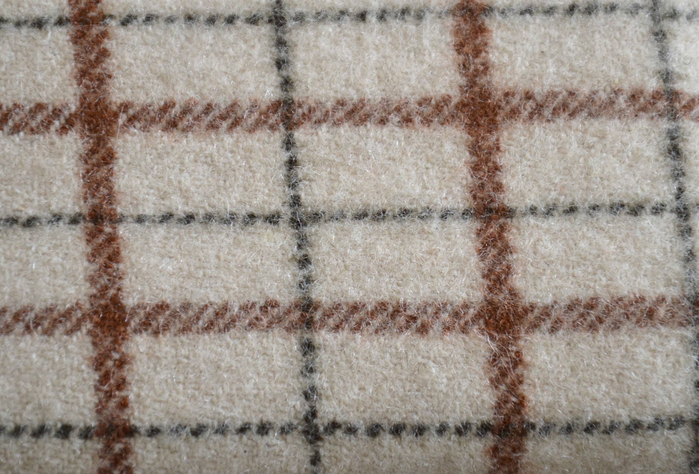 Vintage mid 20th century danish style day sofa, teak, wool upholstery, Scandinavian 1960s