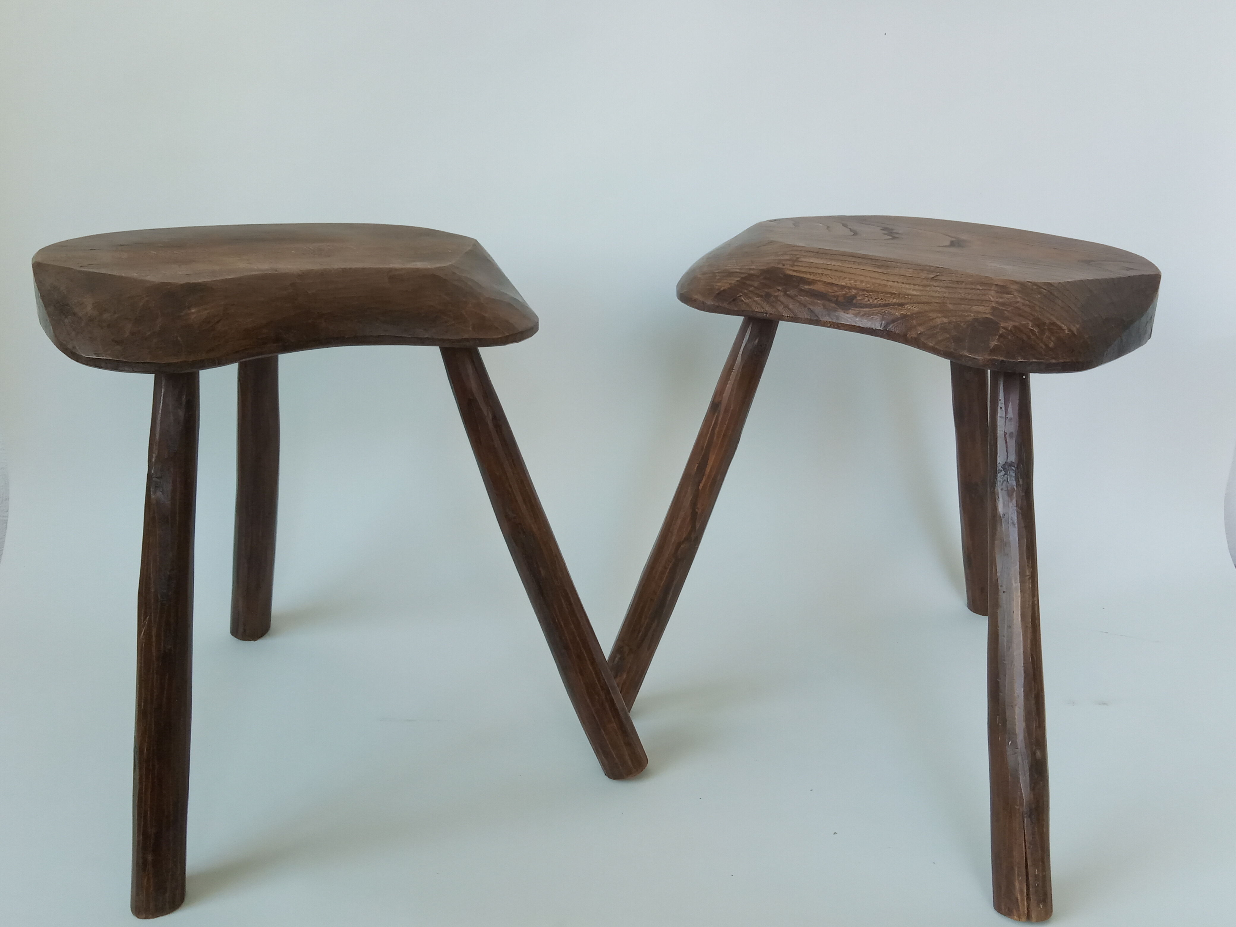 Pair of Brutalist Stools 1961