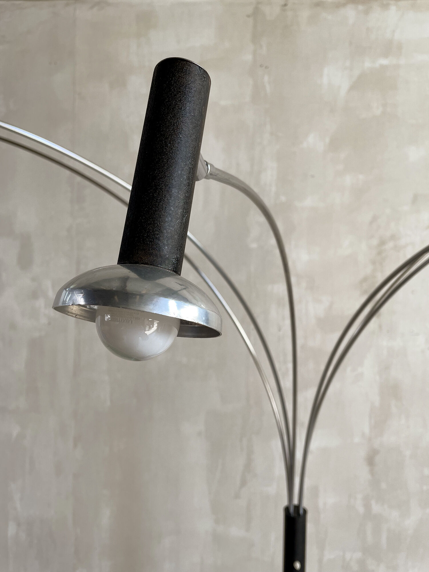 Arc floor lamp with 6 branches 1970