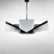 Mid-Century Plastic and Metal Chandelier by Lidokov, Czechoslovakia
