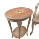 Fauteuils cabriolet canné louis xv en hêtre et selette ovale