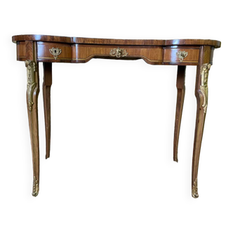 Dressing table in Louis XV style marquetry - Transition