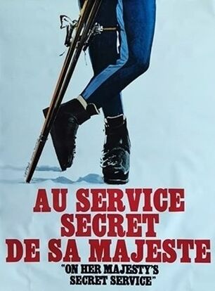 Poster rolled and not folded At the secret service of his majesty James Bond George Lazemby