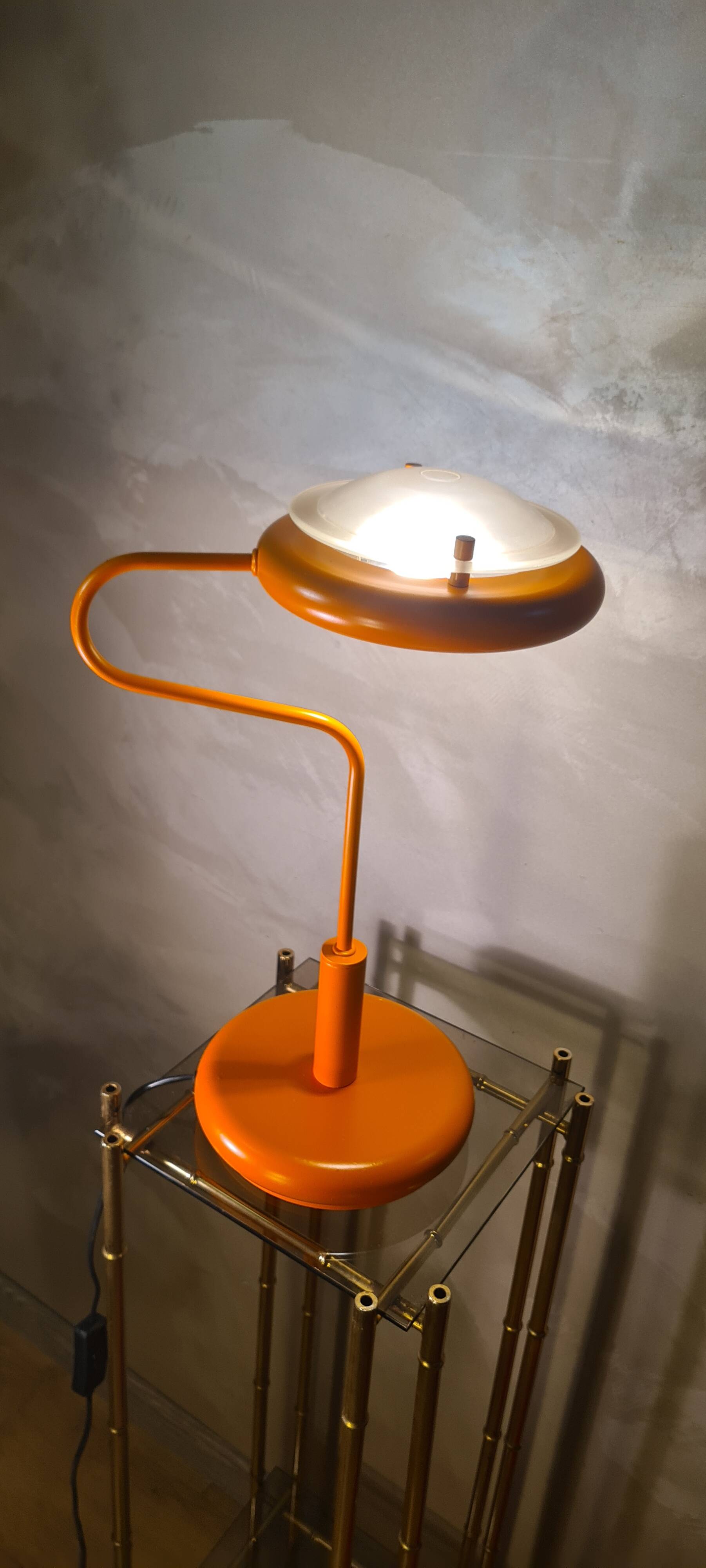 Lampe space age orange