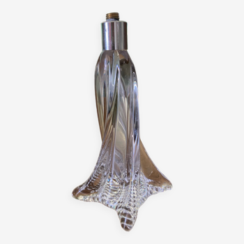 Pied de lampe en cristal