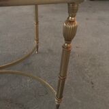 Brass and marble coffee table