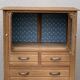 Buffet parisien vitré 1920 bois brut massif