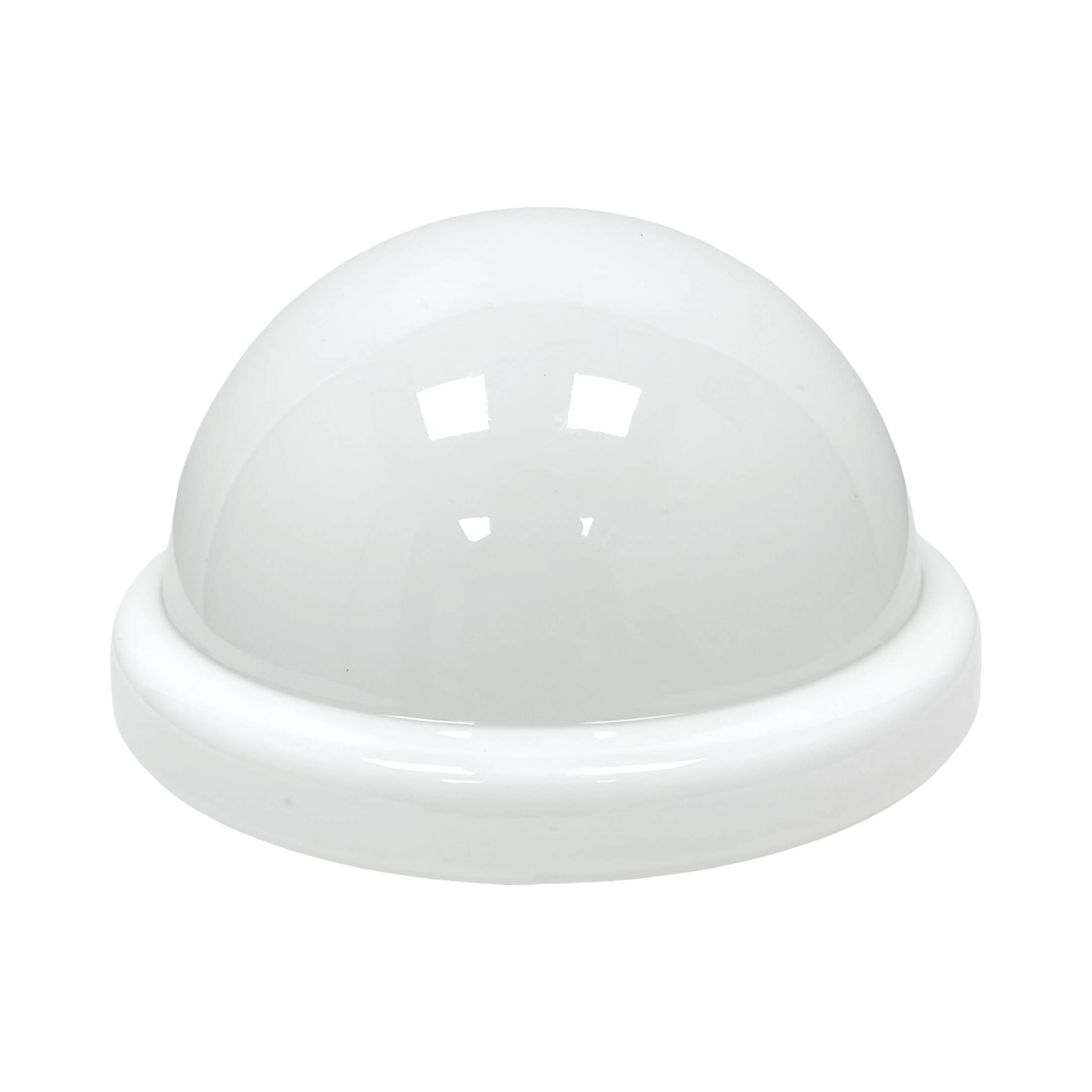 Vintage Polish glass flush-mount ceiling light (Penko Pieńsk, 1970s, PRL