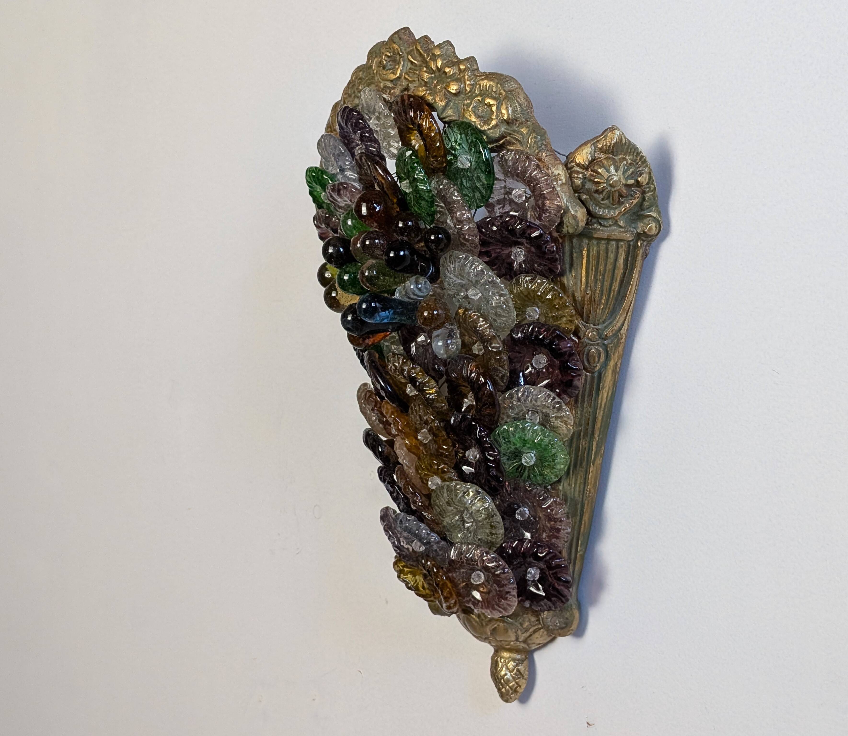 Pair of Art Deco Murano wall lights