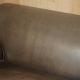 Large leather loveseat by Terence Conran