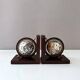 Vintage Bookends – Globe / World Map – Wooden