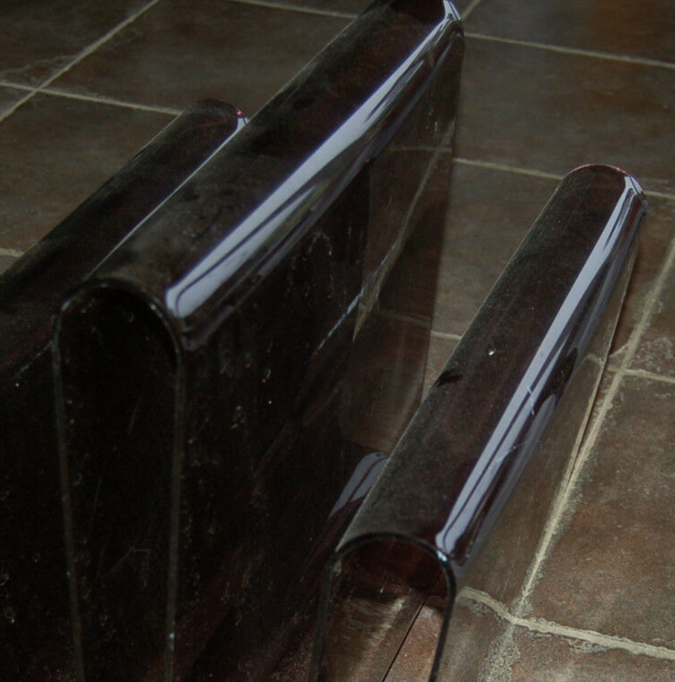 Vintage plexiglass magazine door, design of the 20th