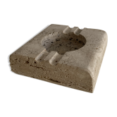 Square ashtray rough stone