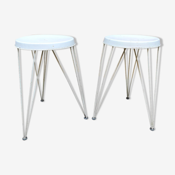 Set of 2 Dutch wire stools Pilastro Tjerk Reijenga