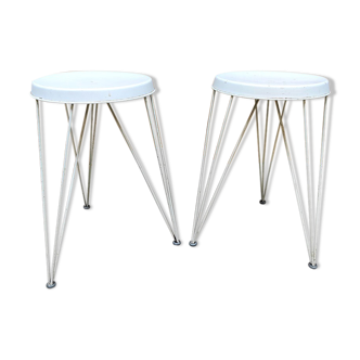 Set of 2 Dutch wire stools Pilastro Tjerk Reijenga