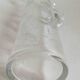 Chiseled crystal pitcher with floral decor 1950s Height 34 cm