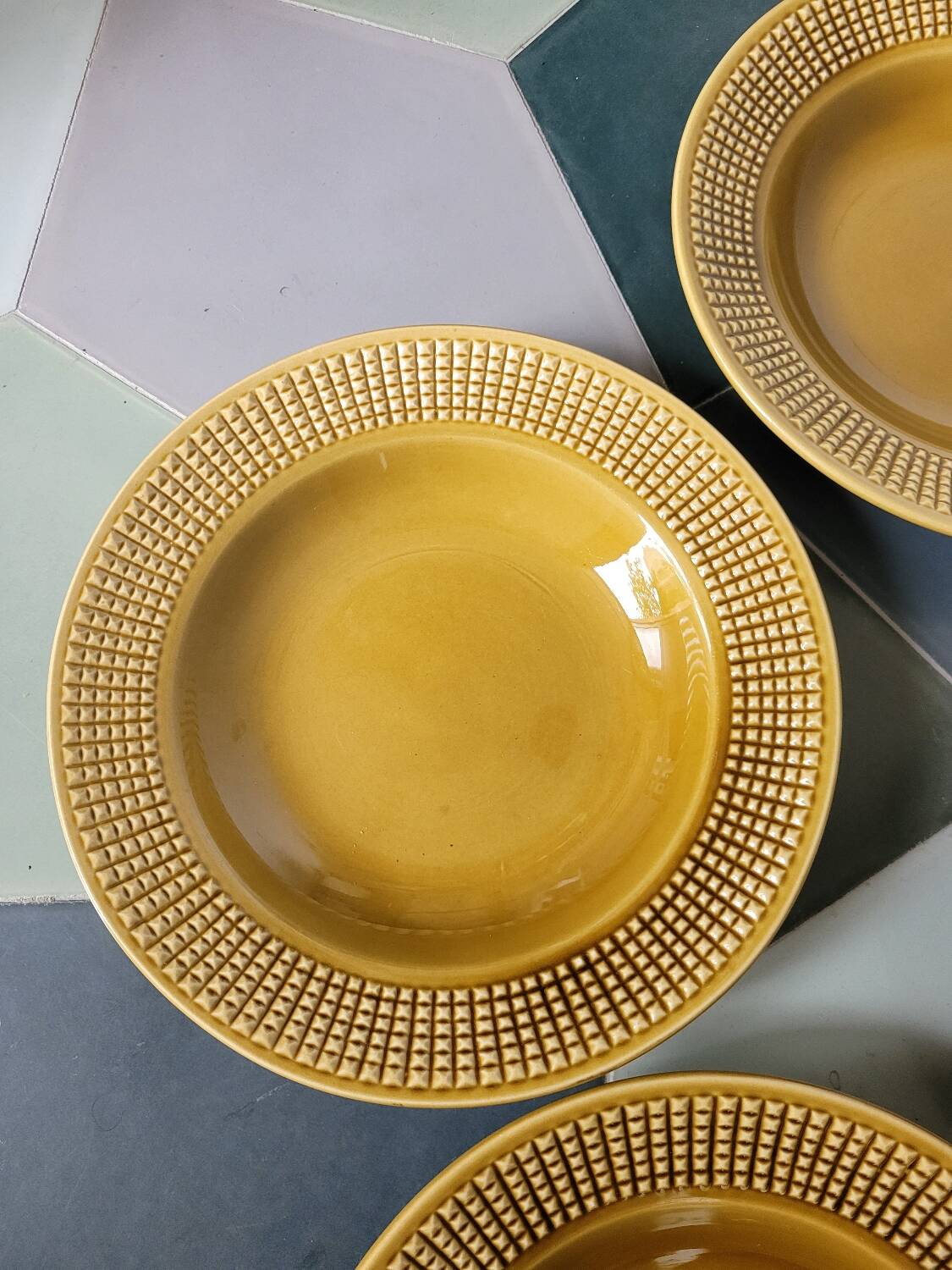 Set of 4 Niderviller soup plates