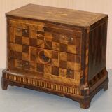 Rare commode with continental marquetry parquetry circa 1780