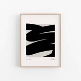 Page 1 of 7 Abstract lines giclee print, 50x70cm