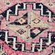 3x12 Soft Pink Vintage Runner Rug, Handwoven Antique 60s, 91x359Cm
