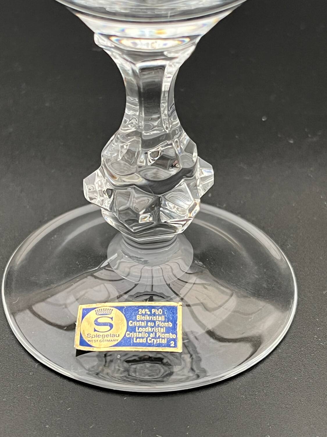 Set of 6 Spiegelau Crystal Flutes