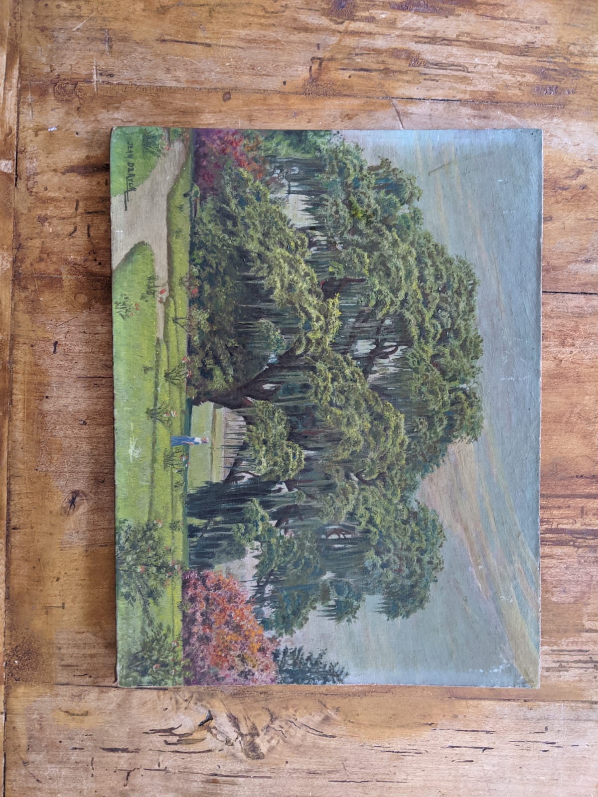 J.Ryck oil painting on cardboard