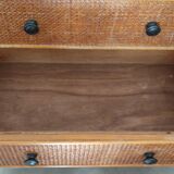 Rattan chest of drawers 3 drawers