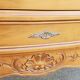Commode 2 tiroirs en bois vernis