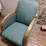 Art Deco retractable armchair