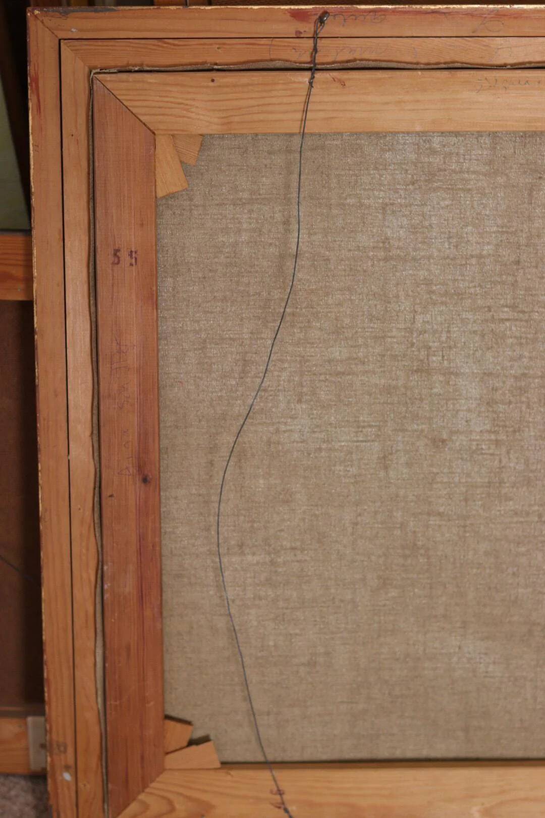 Original Swedish Oil on Canvas – “White Roses” by Aina Schiller, Arvika