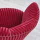 1960s, Danish 3-seater "Banan" sofa, original cherry-red furniture velour.