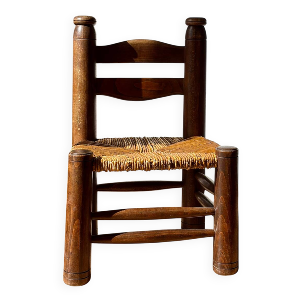 Chaise basse de cheminée attribuée à Charles Dudouyt