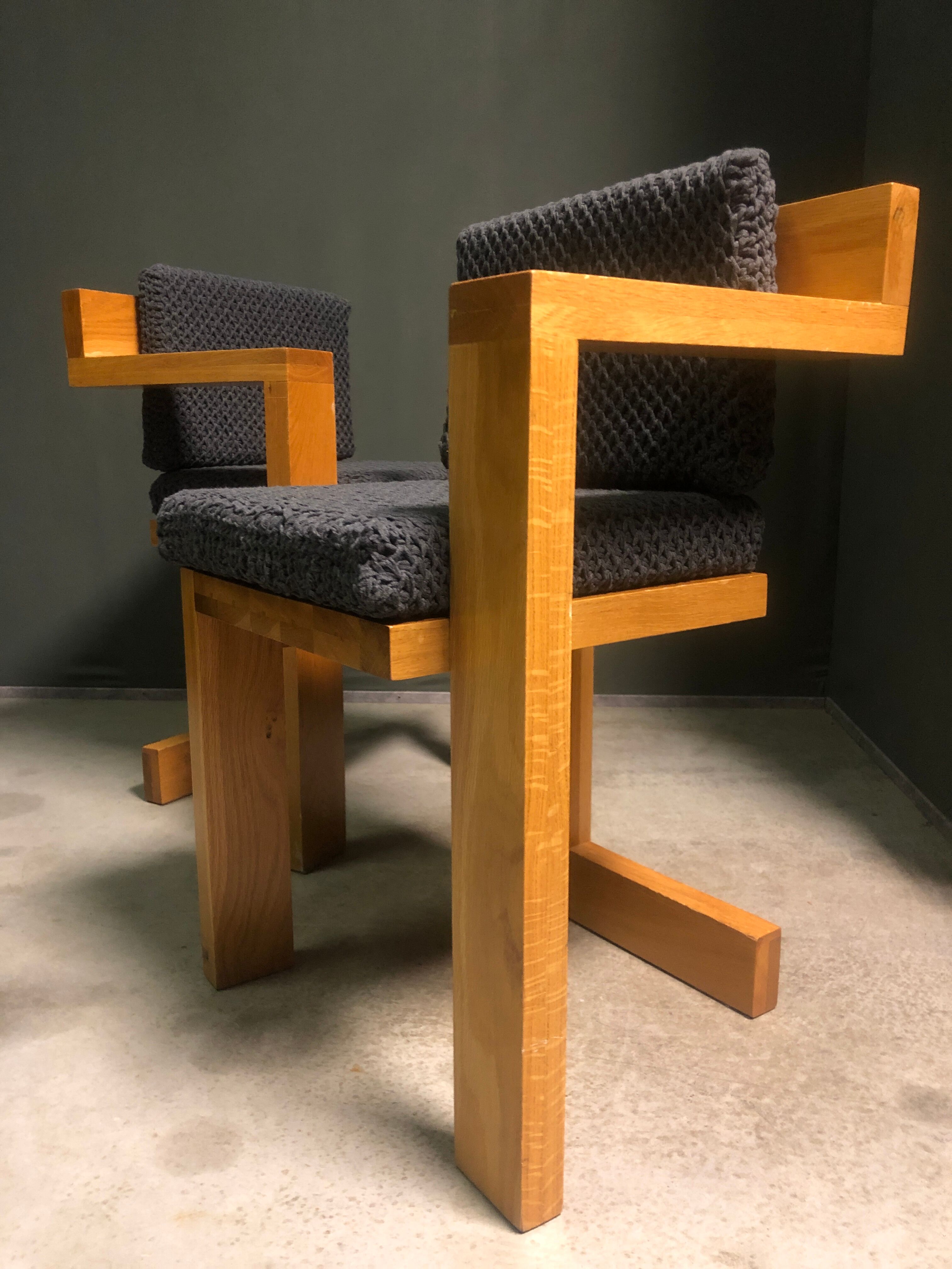 2 x Rietveld 'Steltman' chairs