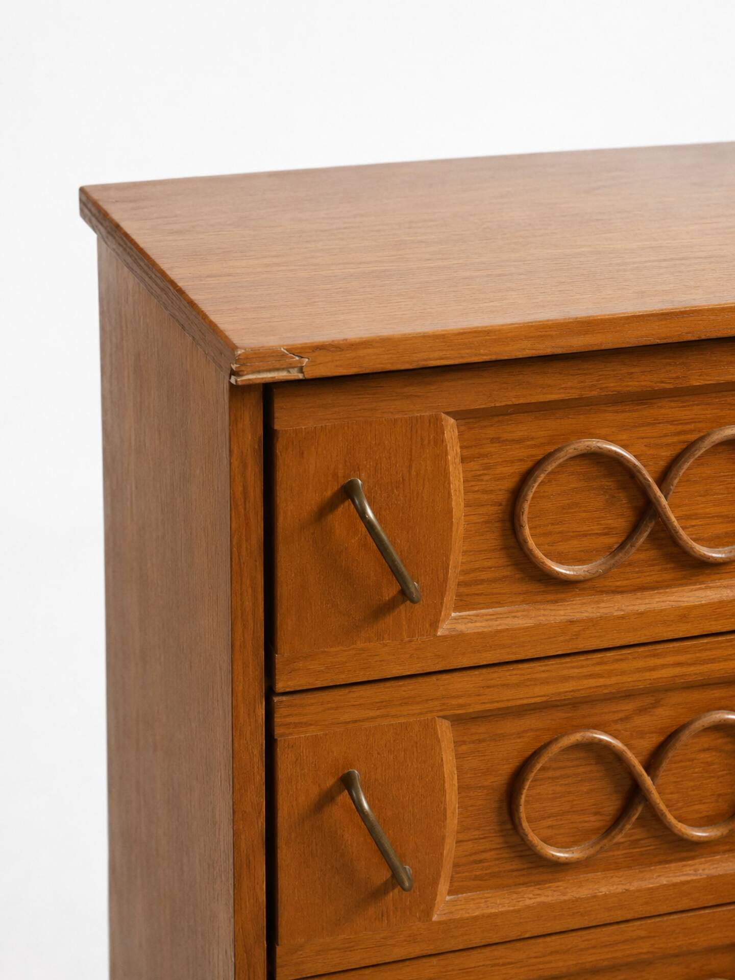 Vintage stamped wooden chest of drawers – 3 drawers