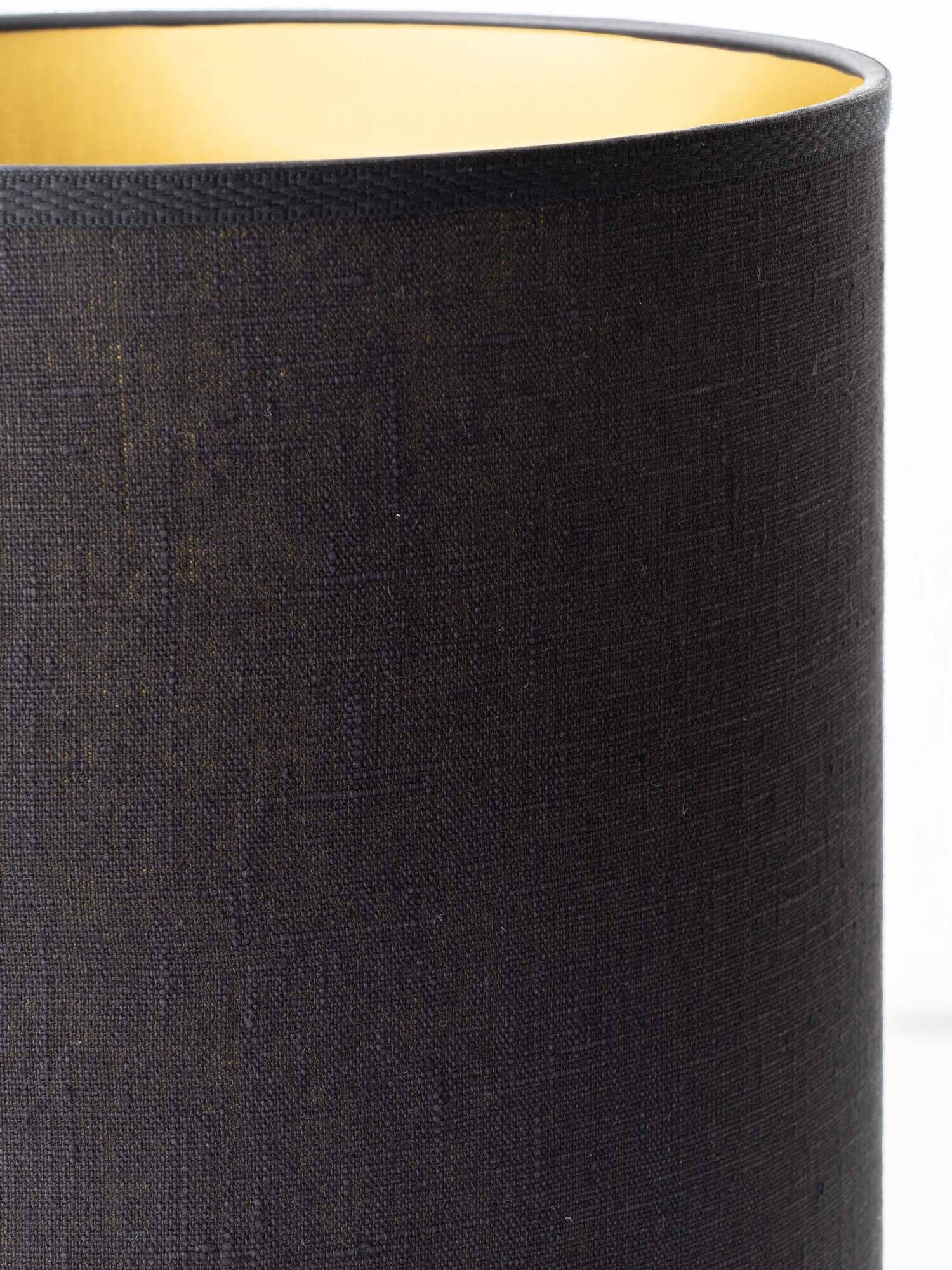 Dutch Orange Gouda Ceramic Table Lamp 'Tokio', 1970s, New Black Linen Shade