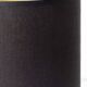 Dutch Orange Gouda Ceramic Table Lamp 'Tokio', 1970s, New Black Linen Shade