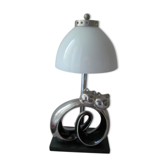 Vintage lamp the cats