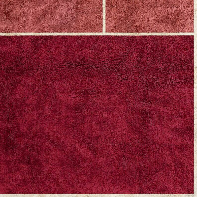 Tapis bérbere fait main traditionnelle 250cmx150cm