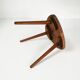 Modernist mahogany flower stand, Germany, 1960s.