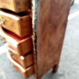 Dresser rag maker style louis xv marquetry marble top