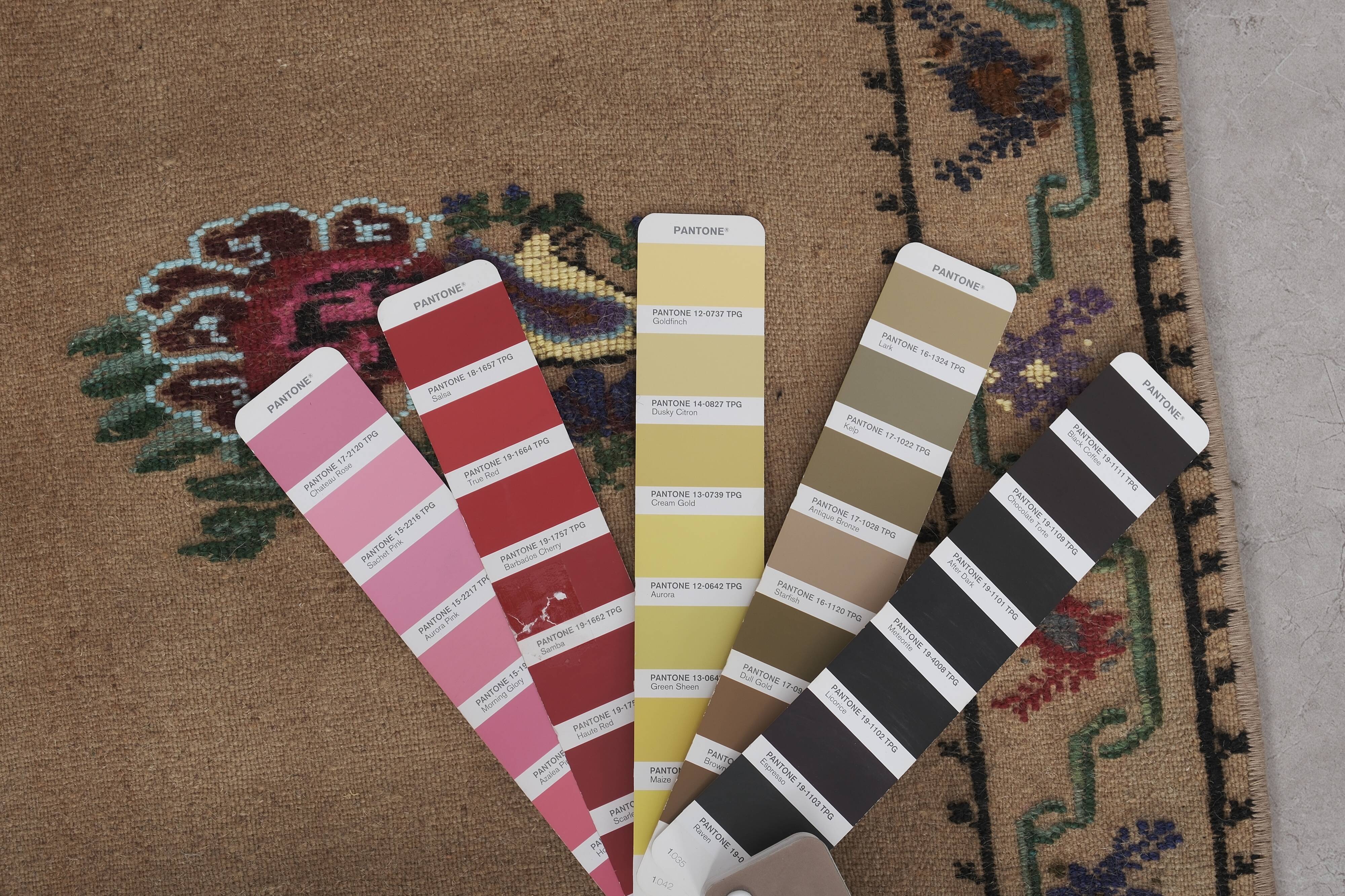 Vintage Turkish Oushak Rug Handwoven 52x409 cm