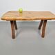 Vintage Brutalist Oak Tree Trunk Side Table, Spain, 1960s