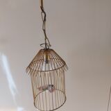Vintage suspension in the shape of a bird cage