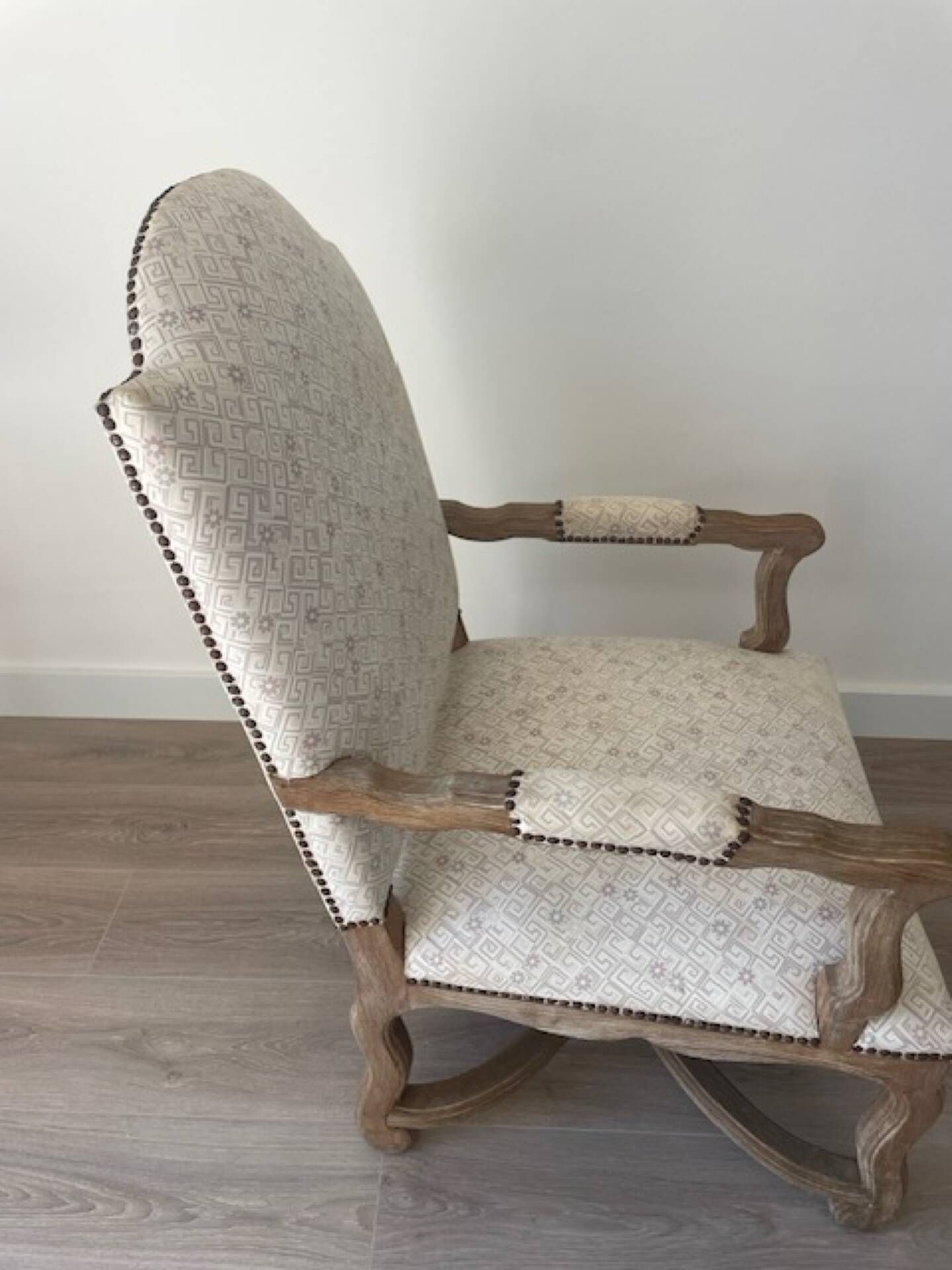 Low armchair in Louis XV style