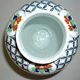 Baluster vase covered in porcelain by Coquet house in Limoges and decorated in Chantilly