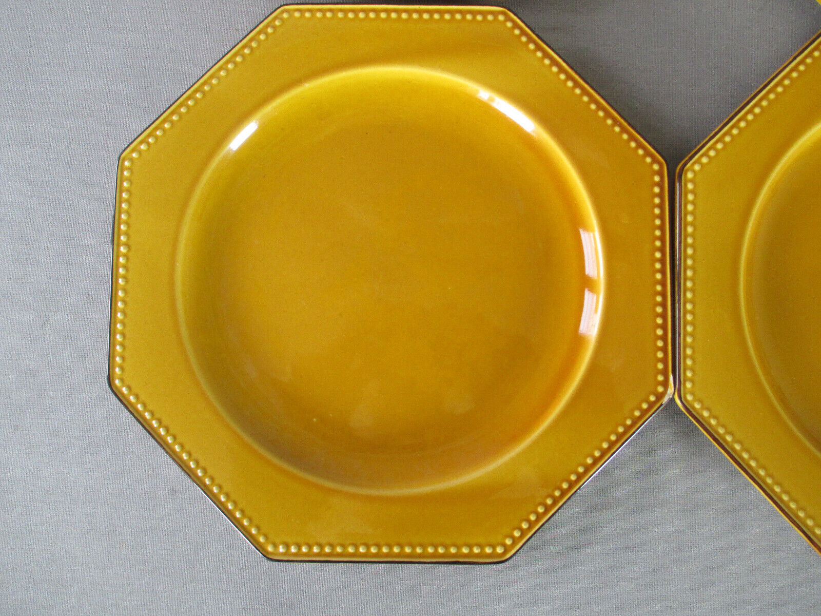 6 Poet Laval beaded octagonal plates